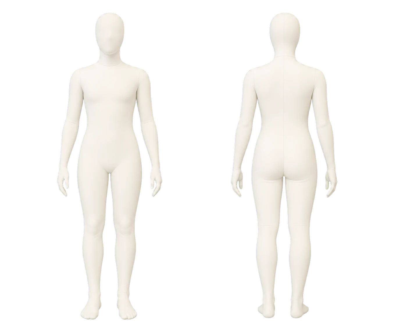 Vista anterior y posterior del cuerpo para elegir una región